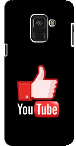 Чехол с принтом «Лайк YouTube» для Samsung A8 Plus, A8 Plus 2018, A730F