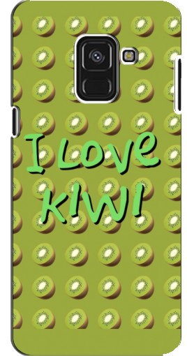 Силиконовый чехол с изображением «Love Kiwi» для Samsung A8 Plus, A8 Plus 2018, A730F