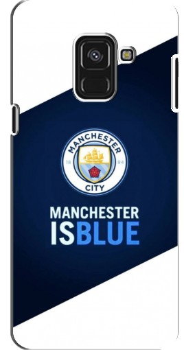 Чехол с картинкой «Manchester is Blue» для Samsung A8 Plus, A8 Plus 2018, A730F