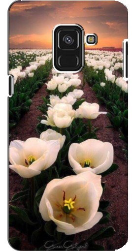 Чехол с печатью «Поле тульпанов »  для Samsung A8 Plus, A8 Plus 2018, A730F