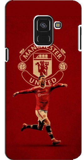 Силиконовый чехол с изображением «Ronaldo в МЮ» для Samsung A8 Plus, A8 Plus 2018, A730F