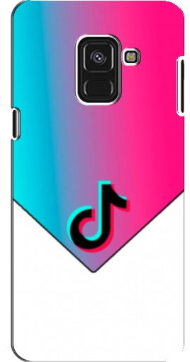 Силиконовый чехол с изображением «Tiktok Logo» для Samsung A8 Plus, A8 Plus 2018, A730F