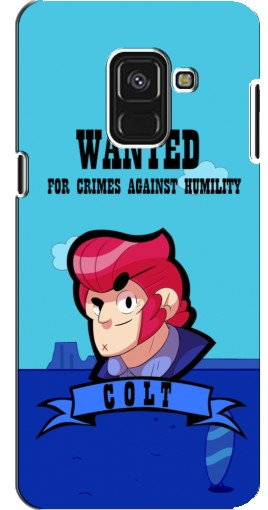 Силиконовый чехол с изображением «WANTED COLT» для Samsung A8 Plus, A8 Plus 2018, A730F