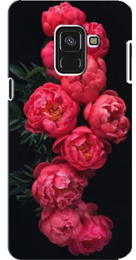 Силиконовый чехол с изображением «Яркие пионы» для Samsung A8 Plus, A8 Plus 2018, A730F