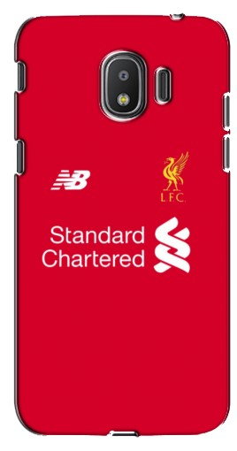 Чехол с картинкой «Форма Liverpool» для Samsung Galaxy J2 2018, J250