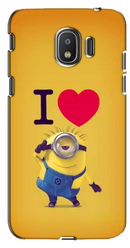 Силиконовый чехол с изображением «I Love Minion» для Samsung Galaxy J2 2018, J250