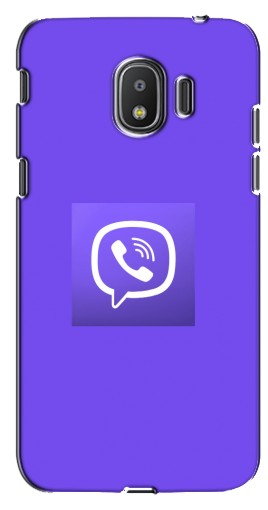 Силиконовый чехол с изображением «Лого Viber» для Samsung Galaxy J2 2018, J250