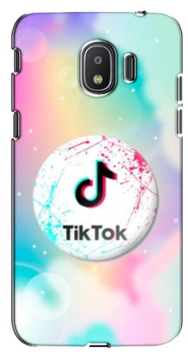 Силиконовый чехол с изображением «TikTok принт» для Samsung Galaxy J2 2018, J250