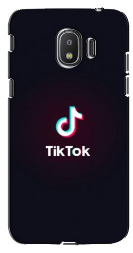 Чехол с картинкой «TikTok темный» для Samsung Galaxy J2 2018, J250