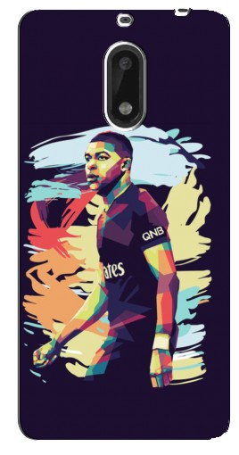 Силиконовый чехол с изображением «ART Mbappe» для Nokia 6