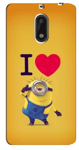 Чехол с печатью «I Love Minion»  для Nokia 6