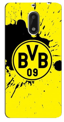 Силиконовый чехол с изображением «Красочный лого BVB» для Nokia 6