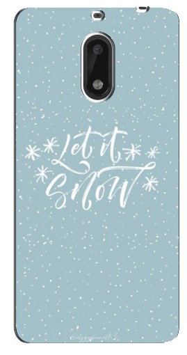 Силиконовый чехол с изображением «Let it Snow» для Nokia 6