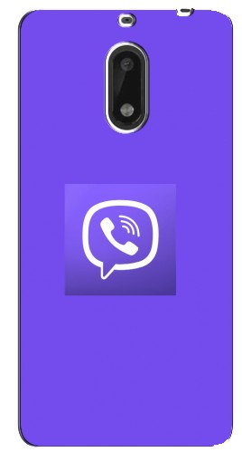 Чехол с принтом «Лого Viber» для Nokia 6