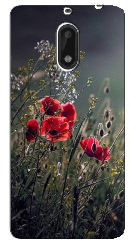 Чехол с принтом «Поле цветов» для Nokia 6