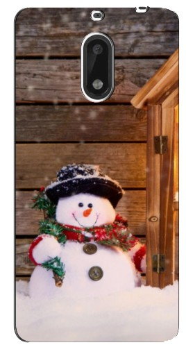 Чехол с принтом «Рождественский снеговик» для Nokia 6