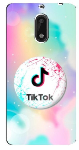 Силиконовый чехол с изображением «TikTok принт» для Nokia 6