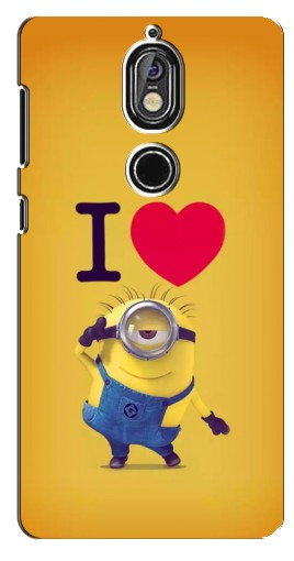 Силиконовый чехол с изображением «I Love Minion» для Nokia 7