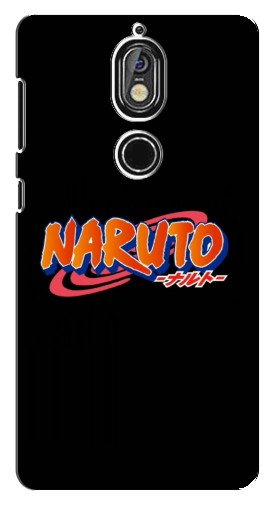 Силиконовый чехол с изображением «Надпись Naruto» для Nokia 7