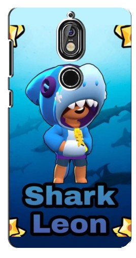 Силиконовый чехол с изображением «Shark Leon» для Nokia 7