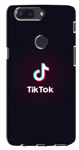 Силиконовый чехол с изображением «TikTok темный» для One Plus 5T