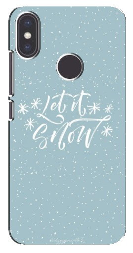 Силиконовый чехол с изображением «Let it Snow» для Xiaomi Mi A2