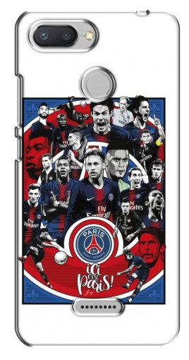 Чехол с печатью «Команда PSG»  для Xiaomi Redmi 6