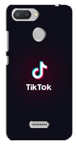 Силиконовый чехол с изображением «TikTok темный» для Xiaomi Redmi 6