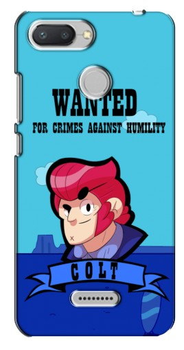 Чехол с печатью «WANTED COLT»  для Xiaomi Redmi 6