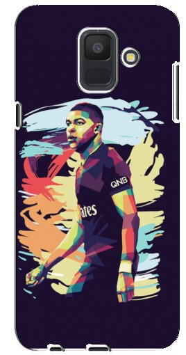 Силиконовый чехол с изображением «ART Mbappe» для Samsung Galaxy A6 2018, A600F