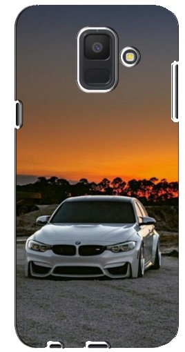 Чехол с печатью «BMW белая»  для Samsung Galaxy A6 2018, A600F