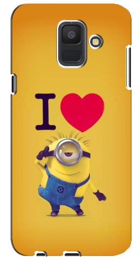 Чехол с принтом «I Love Minion» для Samsung Galaxy A6 2018, A600F