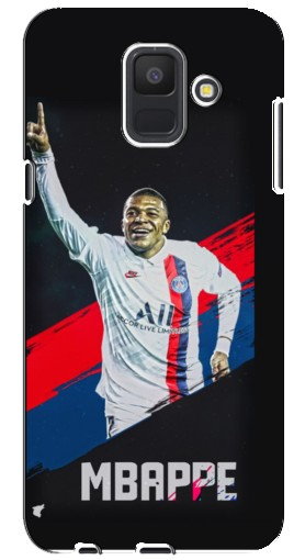 Силиконовый чехол с изображением «Mbappe в ПСЖ» для Samsung Galaxy A6 2018, A600F