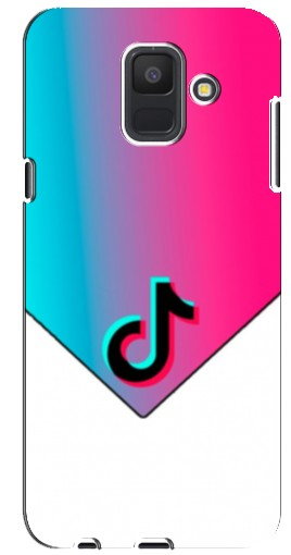 Силиконовый чехол с изображением «Tiktok Logo» для Samsung Galaxy A6 2018, A600F