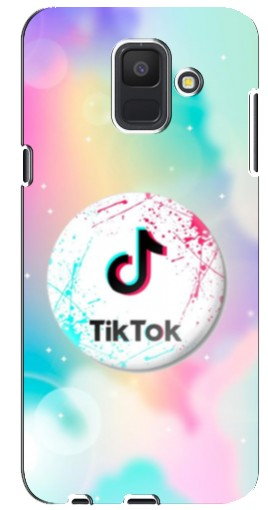 Чехол с печатью «TikTok принт»  для Samsung Galaxy A6 2018, A600F