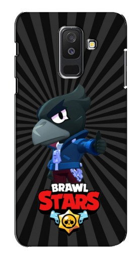 Силиконовый чехол с изображением «Crow Brawl Stars» для Samsung Galaxy A6 Plus 2018 (A6 Plus 2018, A