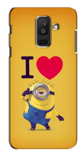 Чехол с печатью «I Love Minion»  для Samsung Galaxy A6 Plus 2018 (A6 Plus 2018, A605)