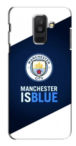 Силиконовый чехол с изображением «Manchester is Blue» для Samsung Galaxy A6 Plus 2018 (A6 Plus 2018,