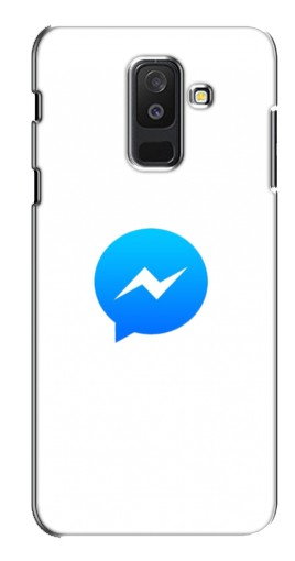 Силиконовый чехол с изображением «messenger logo» для Samsung Galaxy A6 Plus 2018 (A6 Plus 2018, A60