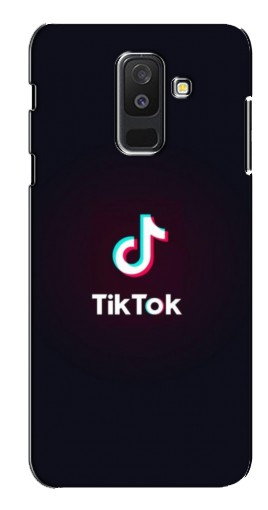 Силиконовый чехол с изображением «TikTok темный» для Samsung Galaxy A6 Plus 2018 (A6 Plus 2018, A605