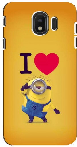 Чехол с картинкой «I Love Minion» для Samsung Galaxy J4 2018, SM-J400F