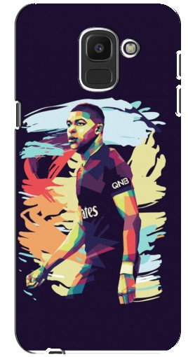 Силиконовый чехол с изображением «ART Mbappe» для Samsung Galaxy J6 2018, J600F