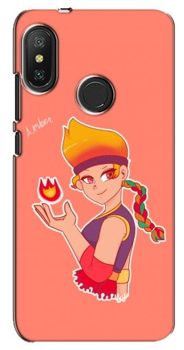 Силиконовый чехол с изображением «Amber с огоньком» для Xiaomi Redmi 6 pro