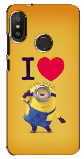 Чехол с принтом «I Love Minion» для Xiaomi Redmi 6 pro