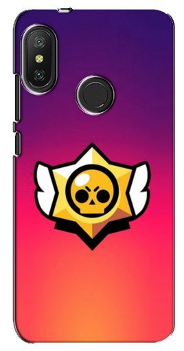 Чехол с картинкой «Логотип Brawl Stars» для Xiaomi Redmi 6 pro