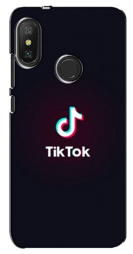 Силиконовый чехол с изображением «TikTok темный» для Xiaomi Redmi 6 pro