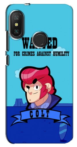 Силиконовый чехол с изображением «WANTED COLT» для Xiaomi Redmi 6 pro