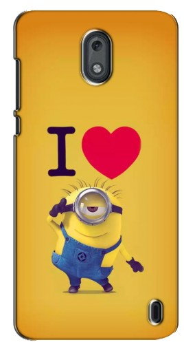 Силиконовый чехол с изображением «I Love Minion» для Nokia 2