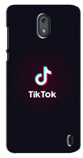 Силиконовый чехол с изображением «TikTok темный» для Nokia 2