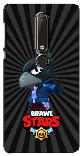 Чехол с печатью «Crow Brawl Stars»  для Nokia 6 2018